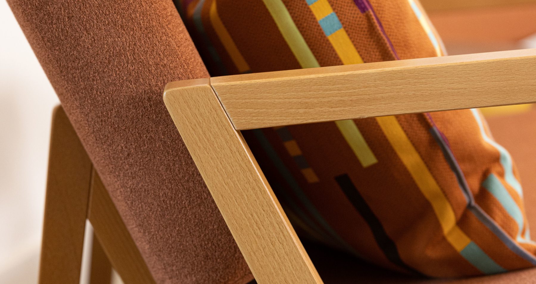 Detail of an RT London arm chair